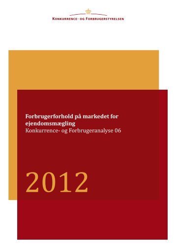 Forbrugerforhold på markedet for ejendomsmægling 2012