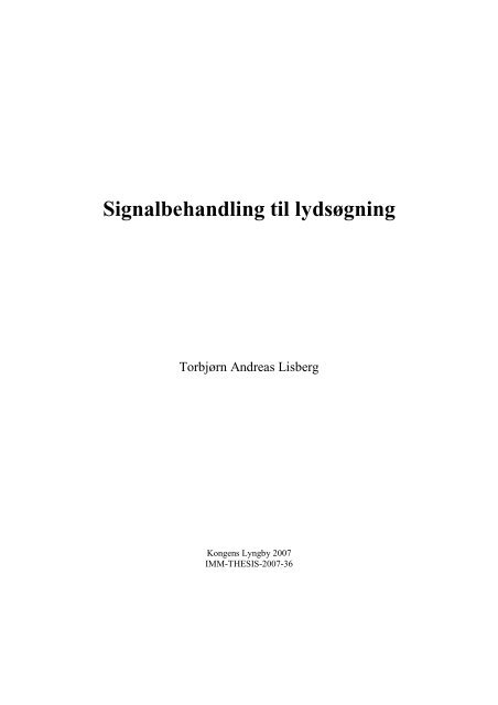 Signalbehandling_til_lydsøgning - Danmarks Tekniske Universitet