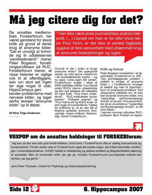 RUCs uafhængige universitetsmagasin - HippoCampus