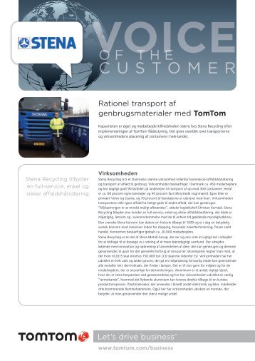 Stena Recycling A/S (Danish, PDF, 709 kB) - TomTom Business ...