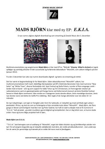 MADS BJÖRN EKIA PM.pdf - PDH Music