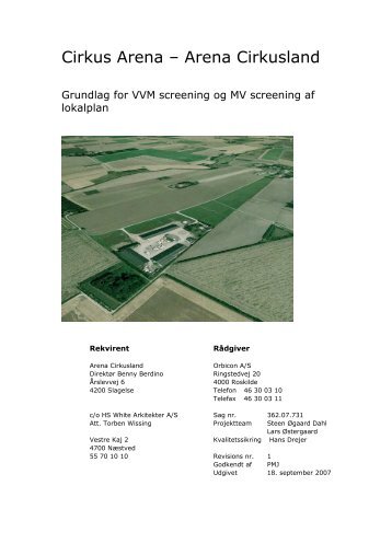 VVM screening Arena Cirlusland - Slagelse Kommune