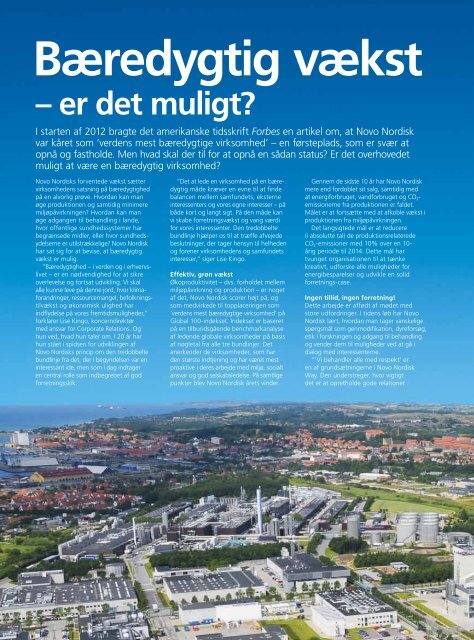 Årsrapport 2012 - Novo Nordisk