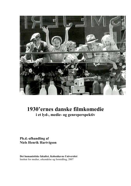 1930'ernes danske filmkomedie et lyd-, medie- og genreperspektiv ...