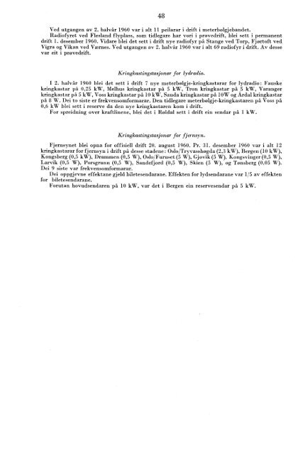 Telegrafverket 2. halvår 1960 - Statistisk sentralbyrå