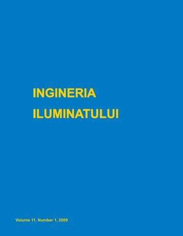 ingineria iluminatului - Journal of Lighting Engineering - Prof. Florin ...