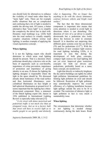 ingineria iluminatului - Journal of Lighting Engineering - Prof. Florin ...