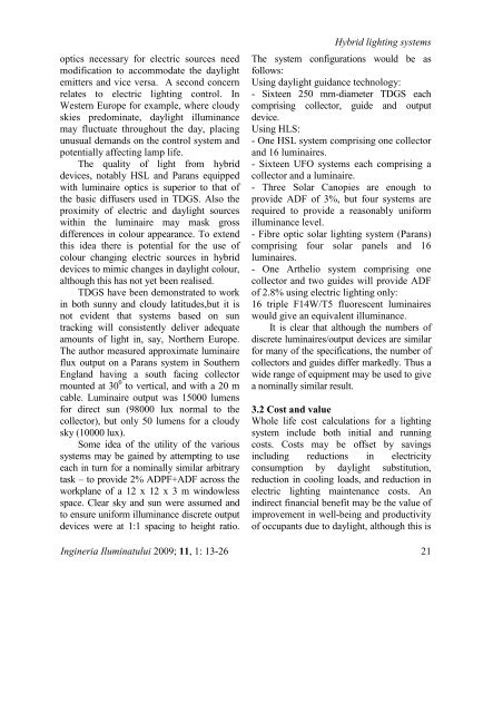 ingineria iluminatului - Journal of Lighting Engineering - Prof. Florin ...