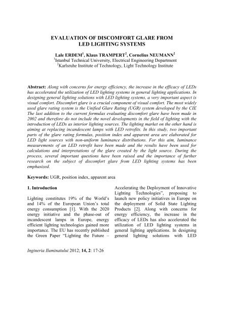 Untitled - Journal of Lighting Engineering