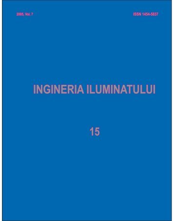 Ingineria Iluminatului - Journal of Lighting Engineering - Prof. Florin ...