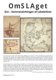 OmSLAget nr. 4 - Sammenslutningen af lokalarkiver