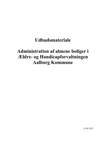 Udbudsmateriale Administration af almene boliger i Ældre - Aalborg ...