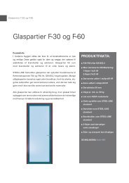 Glaspartier F-30 og F-60 - Jeld-Wen