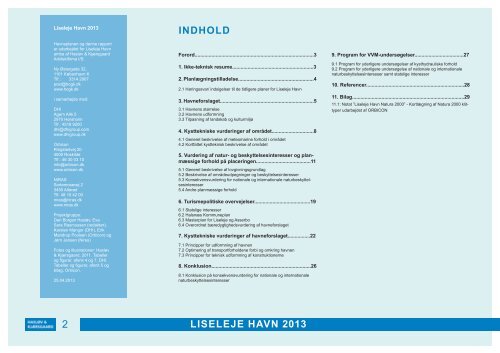 Rapporten “Liseleje Havn april 2013” - havn i Liseleje