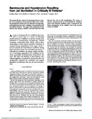 Barotrauma and Hypotension Resulting from Jet Ventilation in ...