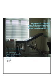 Engagement i arbejdet? Konsultationsprocesser hos danske ... - dasts
