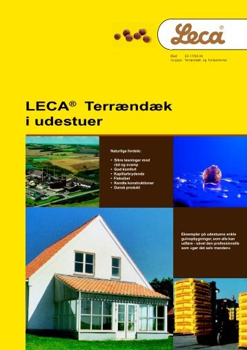 Leca® terrændæk i udestuer - Weber