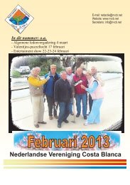 Februari 2013 - Nederlandse Vereniging Costa Blanca