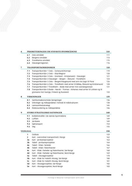 FORSLAG TIL NASJONAL TRANSPORTPLAN 2014-2023