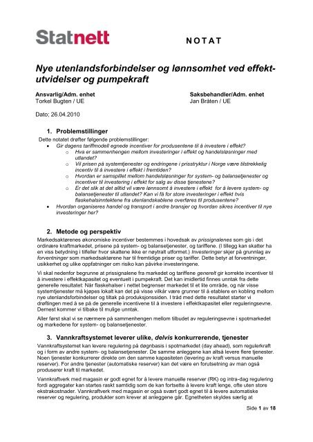 Incentiver til effektinvesteringer .pdf - Statnett