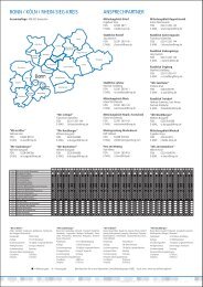 ANSPRECHPARTNER BONN / KÖLN / RHEIN-SIEG-KREIS