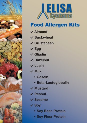 Food allergen kits