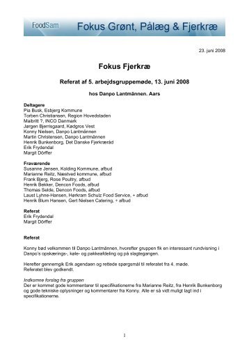 Fokus Fjerkræ - FoodSam