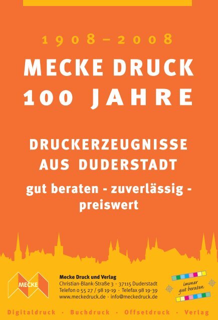 2008/2009 - Mecke Druck und Verlag