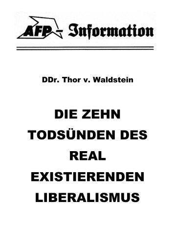 Die zehn Todsünden des real existierenden Liberalismus - AFP ...