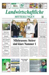 Landwirtschaftliche MitteiLungen - Agrarnet Austria