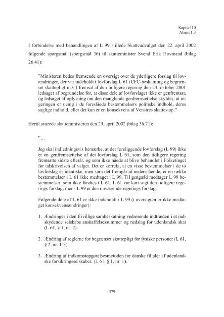 SKATTEF SAGSKO - Folketingsbilag