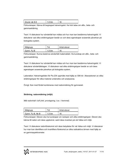 Fysik_skolprogram_webb_110127, 2011-01-27 1/19 - Pedagog ...