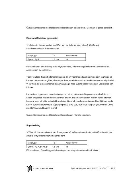 Fysik_skolprogram_webb_110127, 2011-01-27 1/19 - Pedagog ...