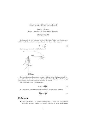 Experiment Centripetalkraft