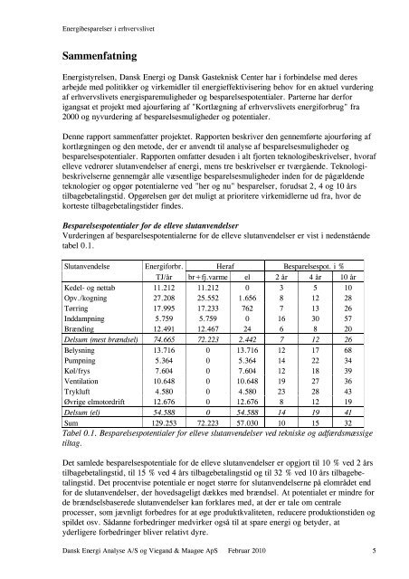 Energibesparelser i erhvervslivet - Energistyrelsen