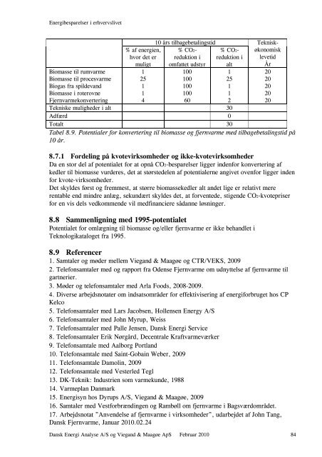 Energibesparelser i erhvervslivet - Energistyrelsen