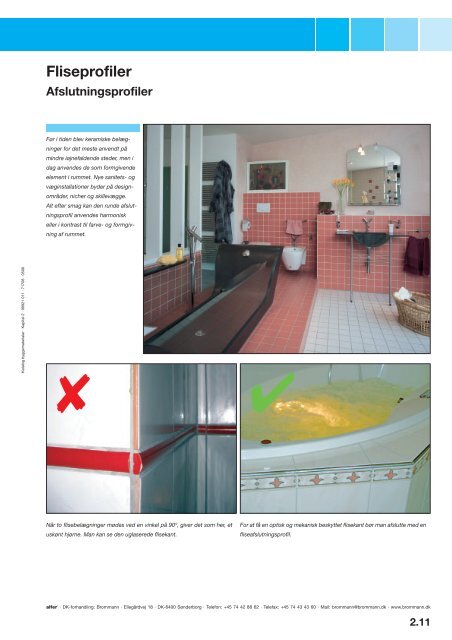99921 011 DNK Katalog byggematerialer · Fliseprofiler 05/2006