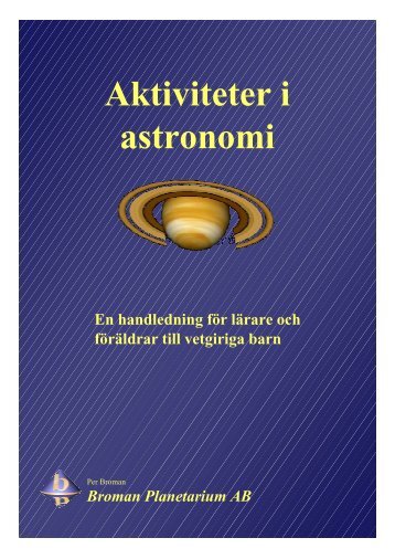 Aktiviteter i astronomi - Broman Planetarium