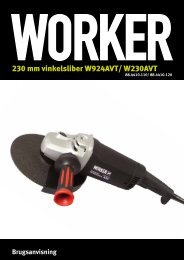 230 mm vinkelsliber W924AVT/ W230AVT - Worker