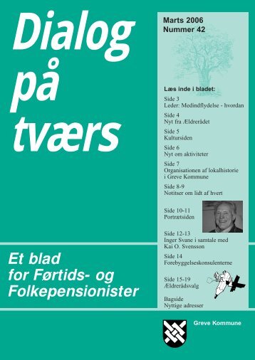 Et blad for Førtids- og Folkepensionister - Greve Kommune