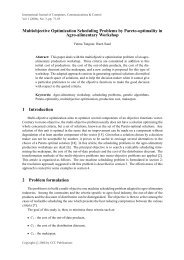 Multiobjective Optimization Scheduling Problems by Pareto ...