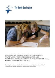 workshop of environmental measurements - The Baltic Sea Project