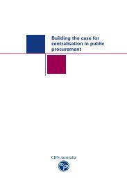 Building the Case for Centralisation in Public Procurement