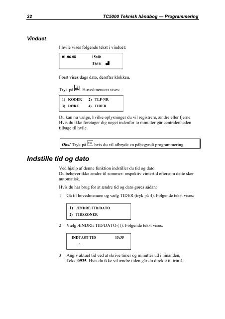 Telecode TC5000 manual