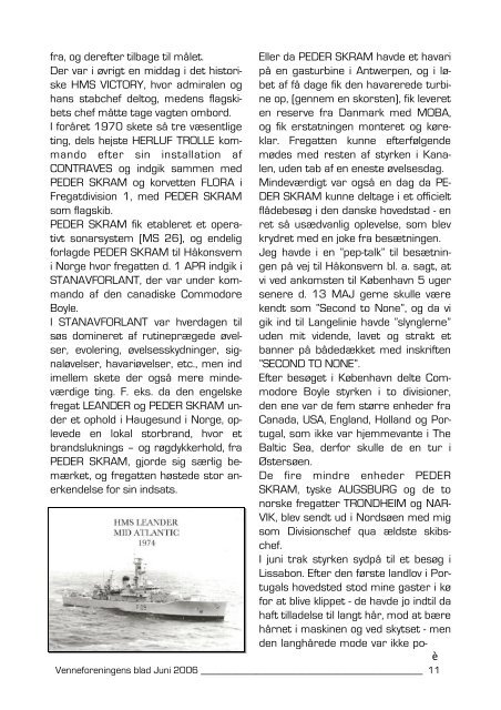 Blad nr. 2 juni 2006 - Fregatten PEDER SKRAMs venner