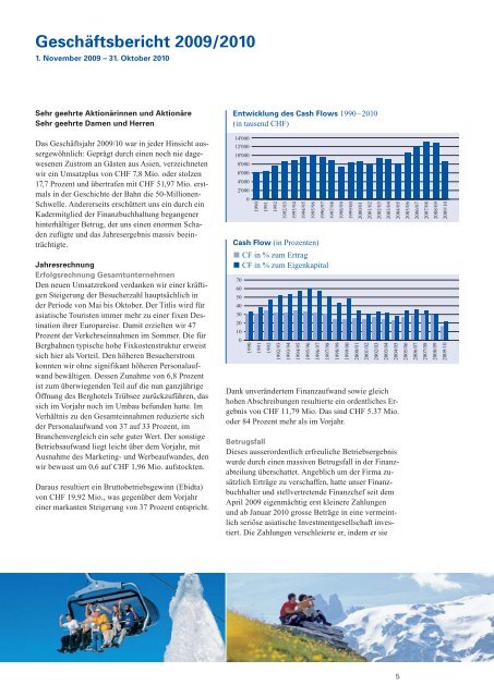 Geschäftsbericht 2009/2010 - Titlis