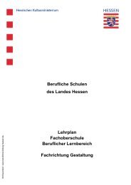 Lehrplan Fachoberschule Fachrichtung Gestaltung - Berufliche ...