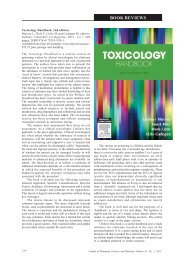 Toxicology Handbook, 2nd edition - jppr