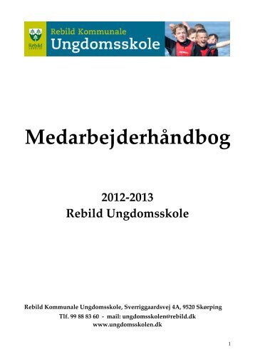 Medarbejderhåndbog 2012-2013 - Rebild Kommunale Ungdomsskole