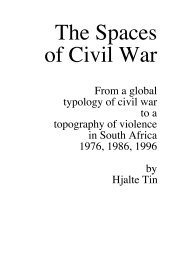 From a global typology of civil war to a topography of violence in ...